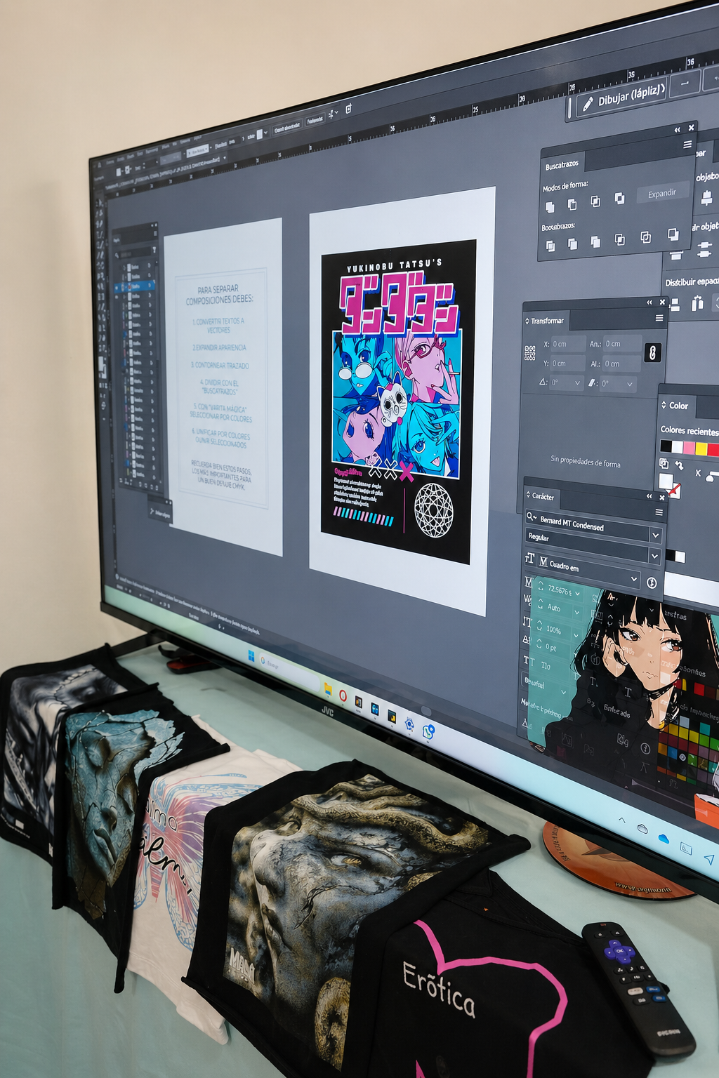 diseño en pantalla final de practica de diseño